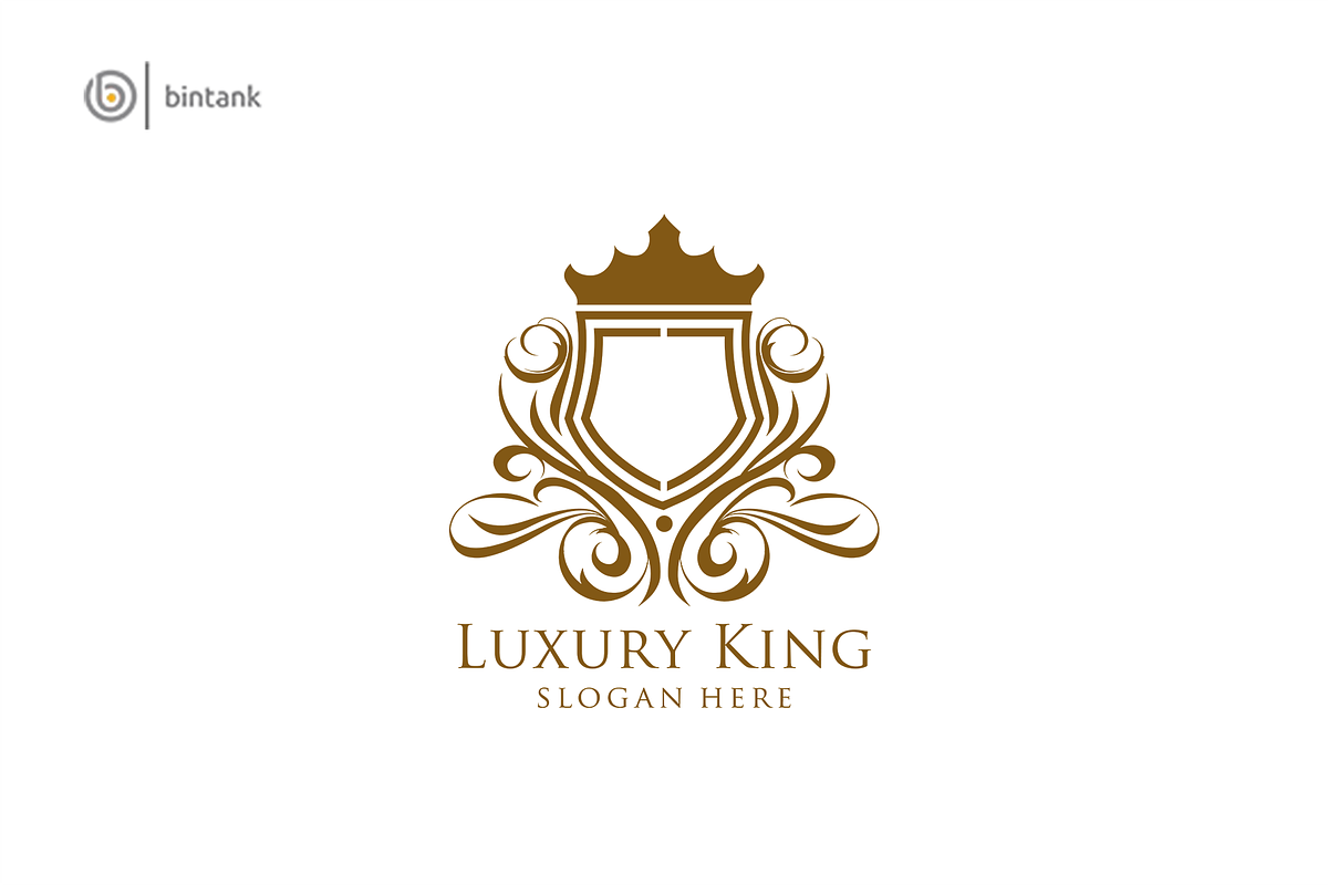 Luxury Shield, Royal Gold Logo, a Branding & Logo Template by Bintank Studio (Photo 1 of 3)