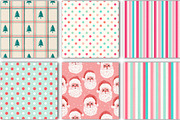 Pink Christmas Seamless Pattern, a Pattern Graphic by Black Bird Studio (Thumbnail 5 of 6)