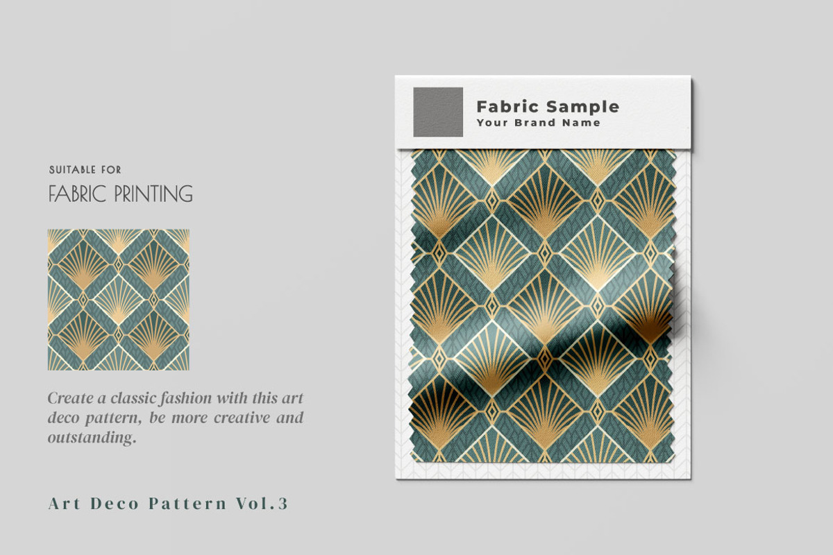 Art Deco Pattern, a Pattern Graphic by Bewalrus Studio (Photo 5 of 9)
