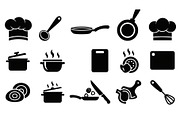 Kitchen Cooking Icon Vector Bundle, an Illustration by jahid234 (Thumbnail 24 of 51)