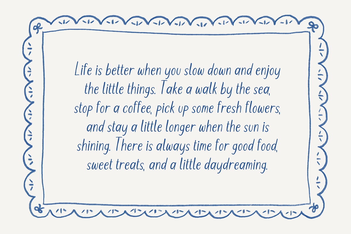 Let's Stay Home, a Handwritten Font by Sofia Skoog (Photo 14 of 14)