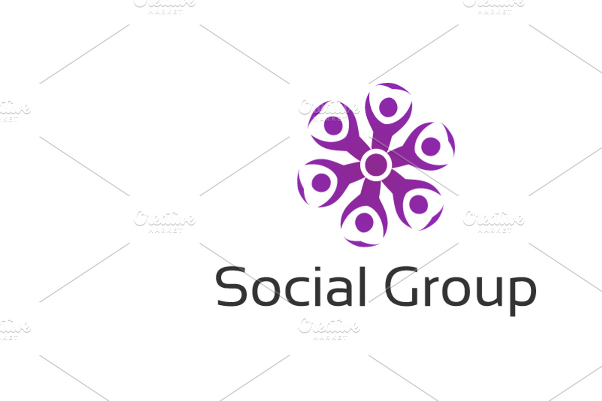 Social Community Logo Template, a Branding & Logo Template by Zia Grfx (Photo 6 of 8)