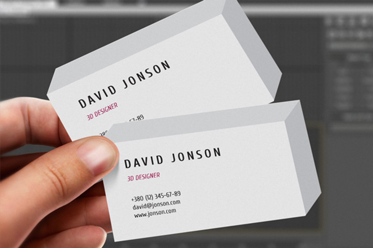 3d Business Card, a Business Card Template by ItemBridge