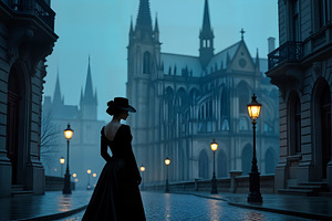 beautiful young woman in the city at night AI generated, a Photo by WorldOfPhotos
