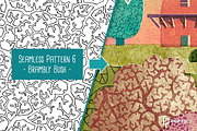 10 Foliage Seamless Pattern Overlays, a Graphic by Fendell Projects (Thumbnail 8 of 13)