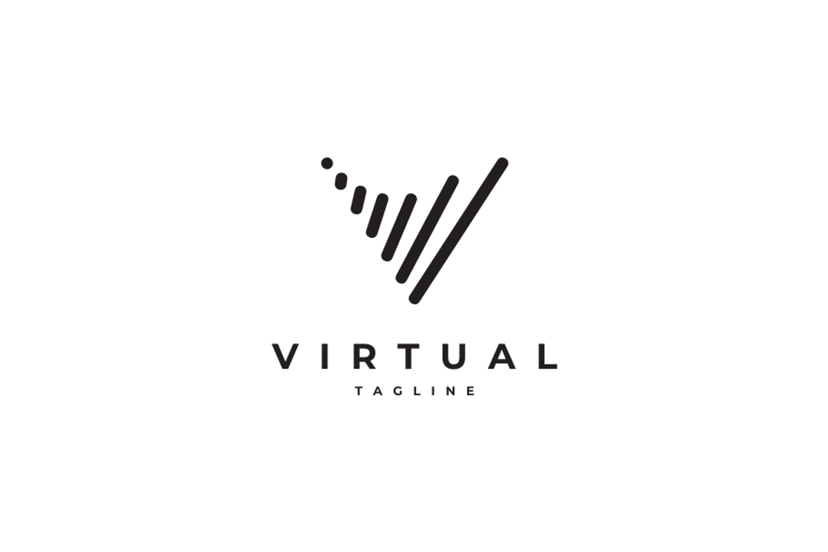 Virtual Letter V Logo Design, a Branding & Logo Template by yopie (Photo 4 of 4)