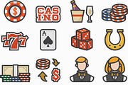 76 Casino Icons, a Solid Icon by Flat Icons (Thumbnail 3 of 6)