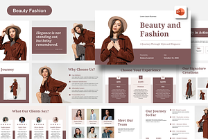 Beauty Fashion, a Presentation Template by Sixtemp