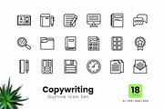 Copywriting Outline Icons, an Outline Icon by Zeer Graphic (Thumbnail 2 of 2)