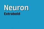 Neuron extrabold, a Sans Serif Font by sergio (Thumbnail 1 of 3)