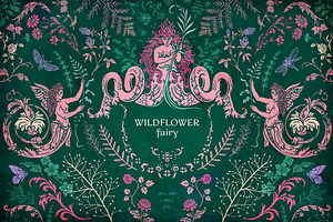 Wildflower fairy. Magic of Nature