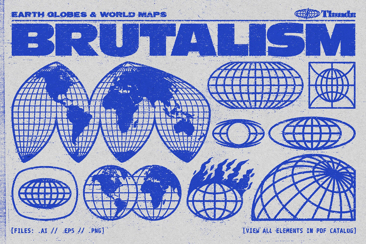 BRUTALISM | 400+ Brutalist Vectors, an Object Graphic by Thundr Co. (Photo 6 of 11)