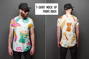 T-shirt mockup (front and back) # 2