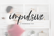 Impulsive Script, a Script Font by Beck McCormick (Thumbnail 1 of 10)