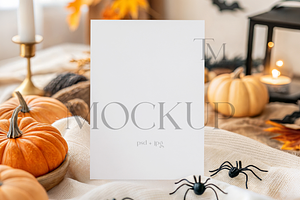 Halloween Invitation Mockup