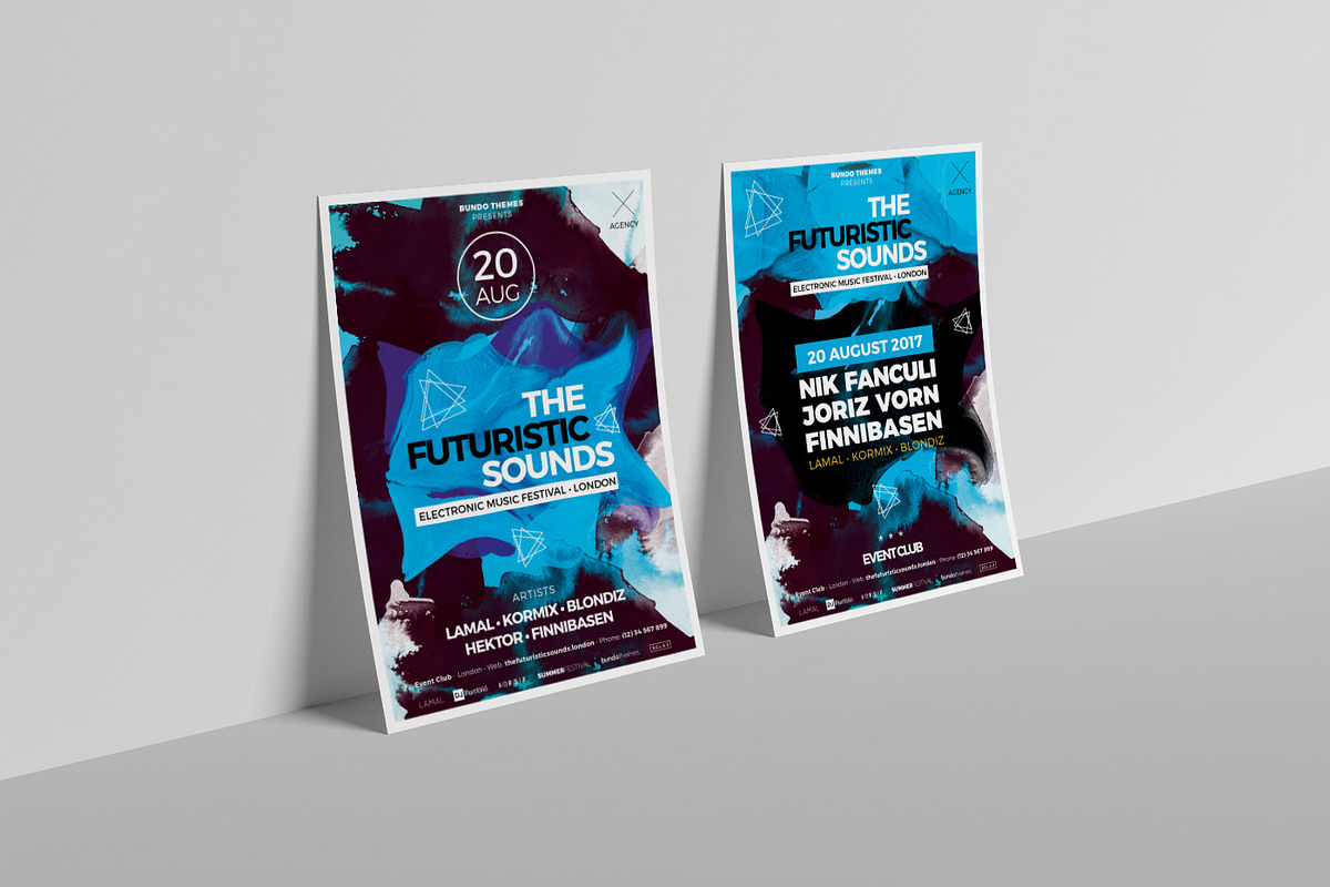 50%OFF 8 Club and Event Flyer Bundle, a Flyer Template by Bundo Themes (Photo 7 of 10)