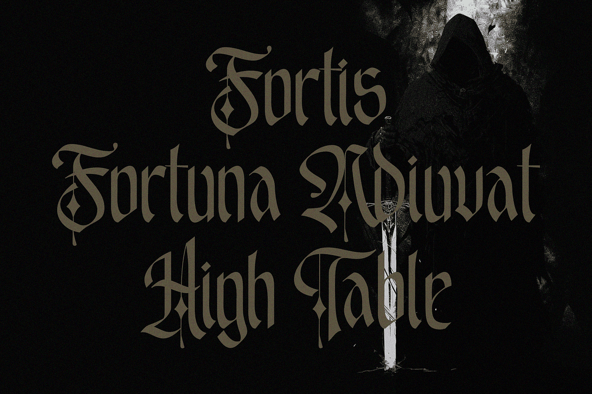 Emxage Aldsyb — Blackletter Font, a Blackletter Font by Enxyclo Studio (Photo 6 of 18)