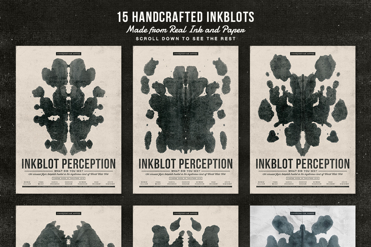 Inkblot Perception Flyer Template, a Flyer Template by Yusof Mining (Photo 4 of 5)