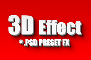 Photoshop's - RM 3D Extrude FX PSD