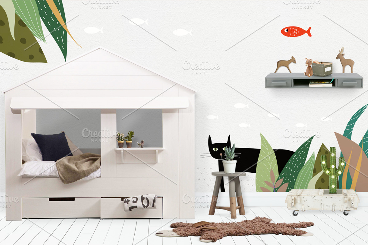 Kids Room Wall/Frame Mock Up 20, a Print Template by Whimsicality (Photo 3 of 6)