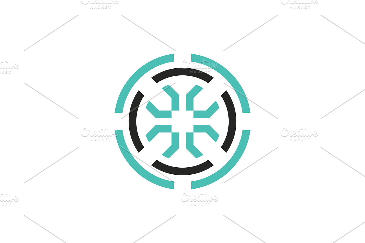 Modern core technology rotor logo, a Branding & Logo Template by Rasagama Studio