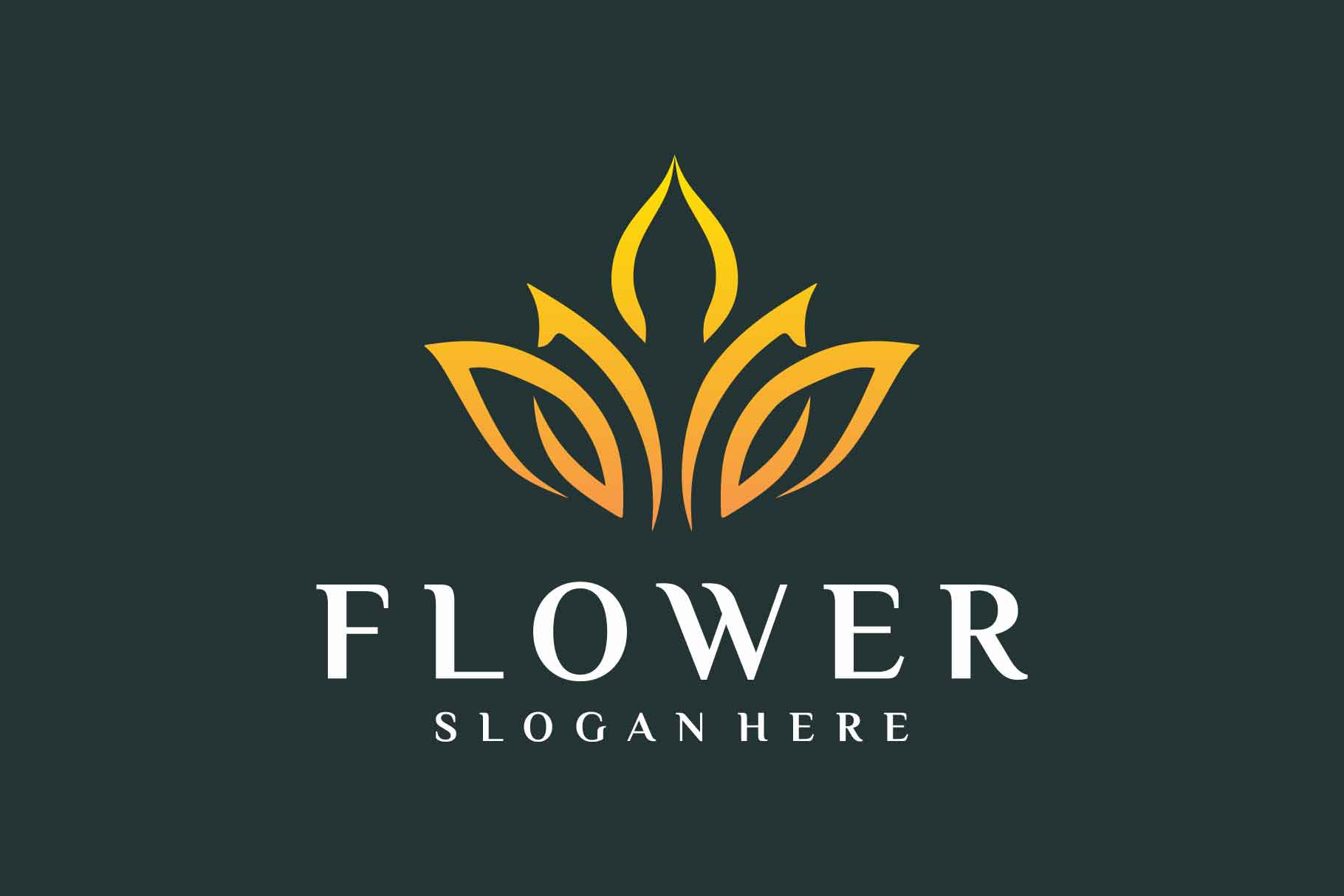 elegant flower logo, a Branding & Logo Template by EndR_ID