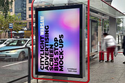 Warsaw Citylight Ad Bus Stop 12 v2, an Advertising Mockup by Graphic Shelter (Thumbnail 8 of 8)