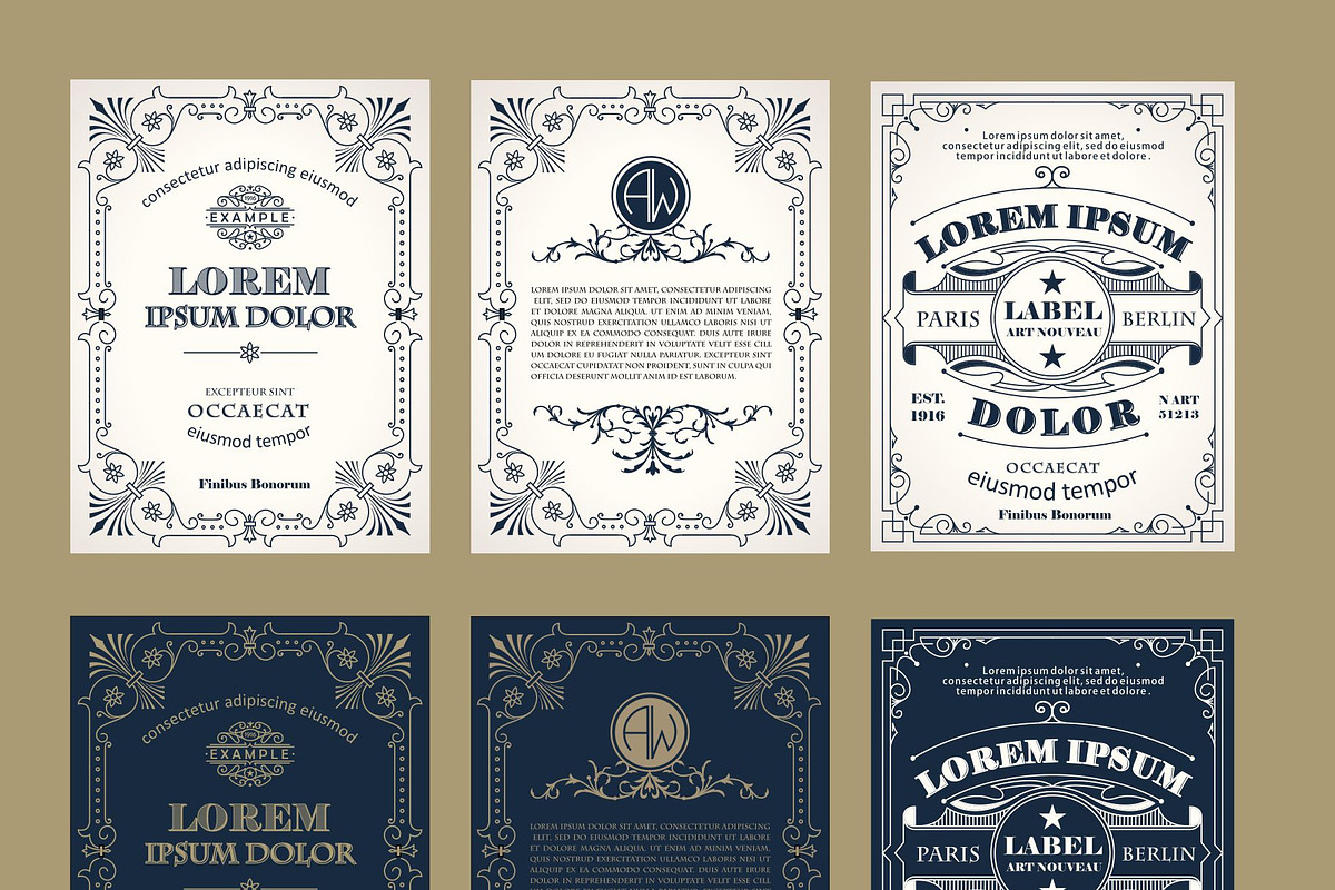 ArtDeco Badges & Frames, an Object Graphic by Pgmart (Photo 6 of 8)
