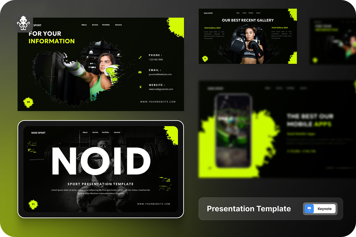 Noid - Sport Presentation Keynote, a Presentation Template by SquidPixey (Photo 1 of 6)