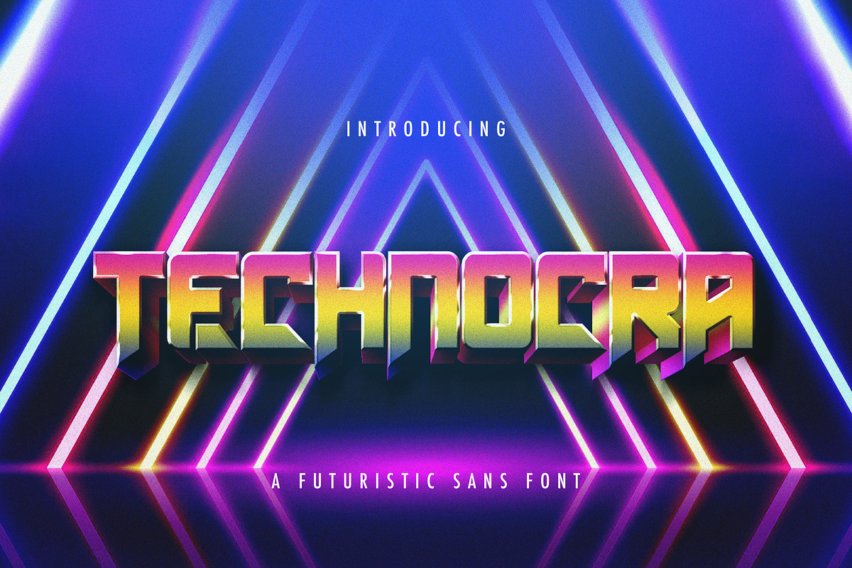 Technocra - Futuristic Sans Font, a Sans Serif Font by StringLabs (Photo 1 of 15)