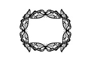 Butterfly Floral Vintage Frame Bundl, an Illustration by Creativeshirt (Thumbnail 2 of 51)