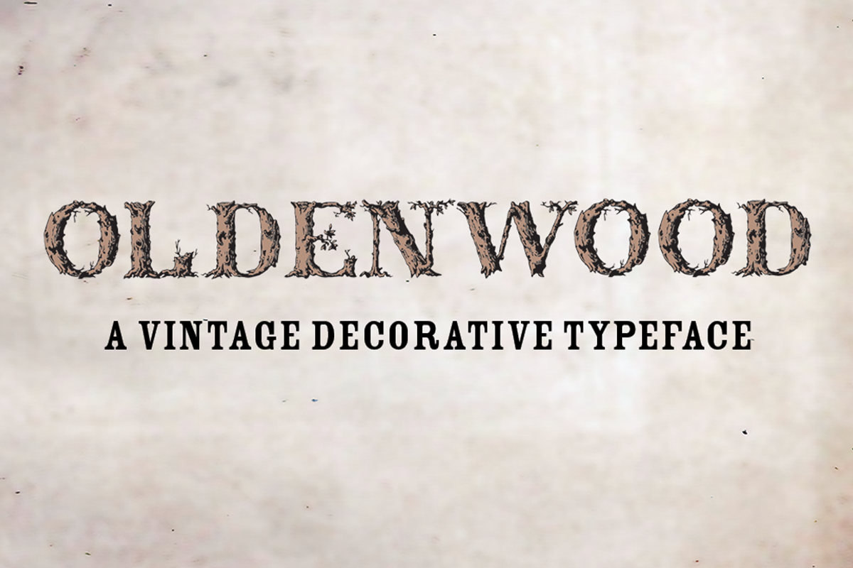 Font: Oldenwood - Caps Only preview 4
