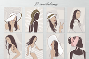 Summer Women's Abstract Set, a Seasonal Illustration by Irena Art (Thumbnail 2 of 6)