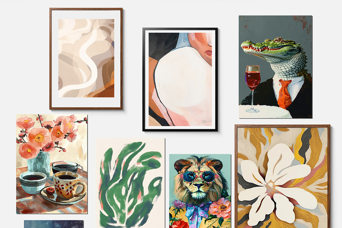 80 Artistic Botanical Prints Gallery, a Background Graphic by Muzi pear studio (Photo 5 of 8)