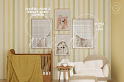 MIA | Cute Nursery Frame Mockup Set, a Household Mockup by SoleilHomeMockups (Thumbnail 3 of 13)
