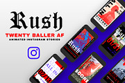 RUSH - 20 ANIMATED INSTAGRAM STORIES, a Social Media Template by GOAT Design Co. (Thumbnail 2 of 6)