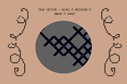 Whimsy Cross Stitch Frames & Borders, an Object Graphic by Anzhelika (Thumbnail 5 of 10)