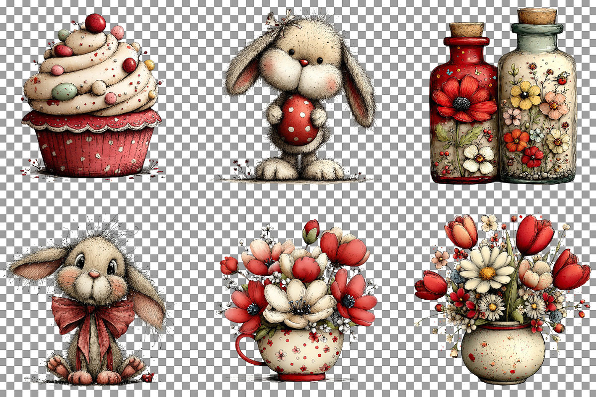 Whimsical Spring Clipart Bundle, an Illustration by Sublimation Artist (Photo 3 of 7)