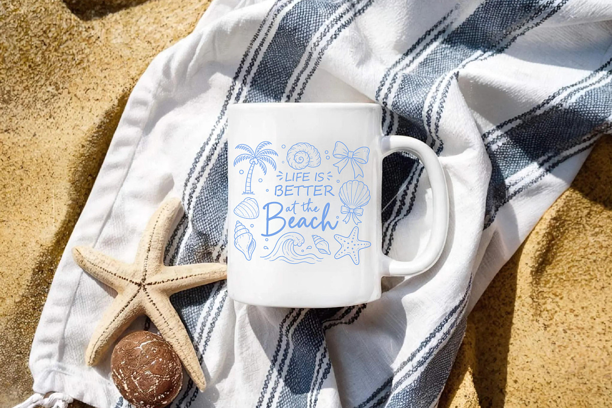 Life Is Better at the Beach PNG, a Seasonal Illustration by Libby Wishes (Photo 5 of 5)