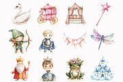 Princess Fairytale Clipart, an Illustration by Design Market (Thumbnail 2 of 5)
