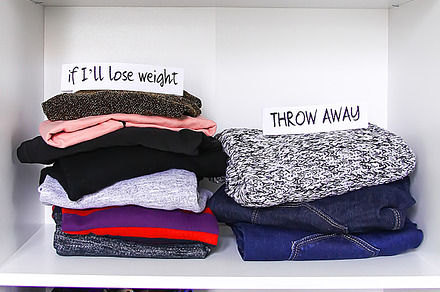 Clothes sorting in home wardrobe, a Beauty & Fashion Photo by pictures for you