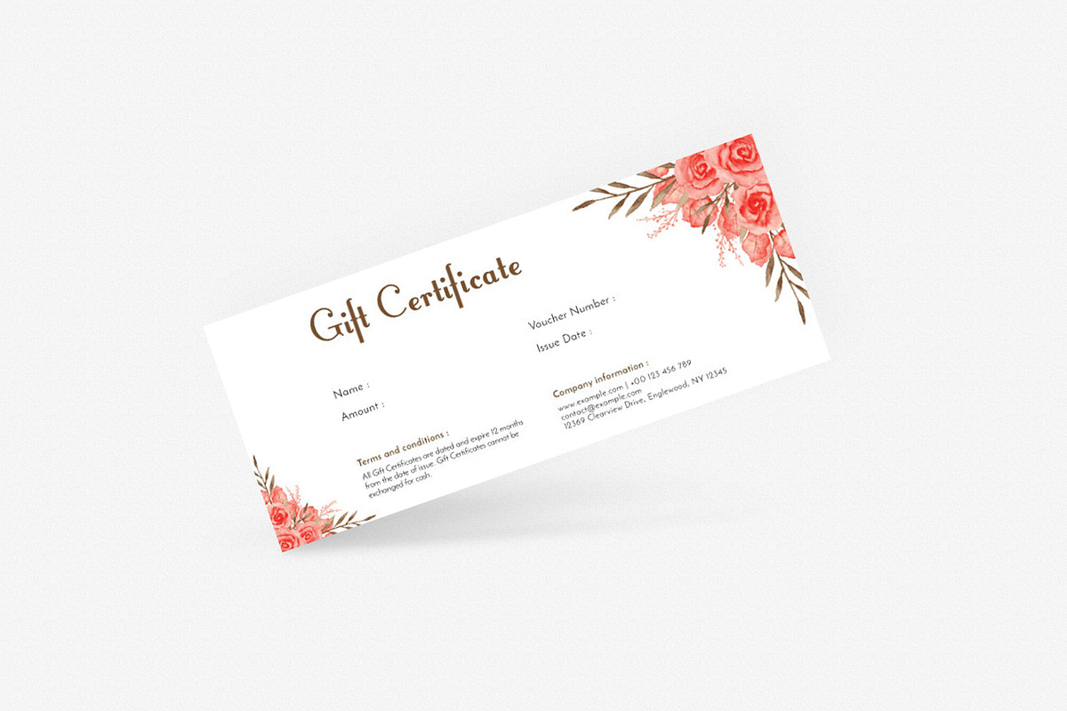 Gift Certificate, a Card Template by Amit Debnath (Photo 2 of 3)