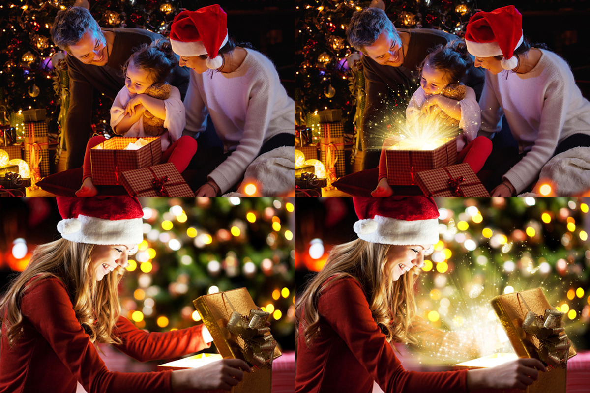 Christmas Gift Light Overlays, an Object Graphic by DreamyOverlay (Photo 4 of 6)