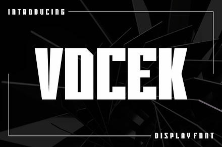Vocek - Bold Font