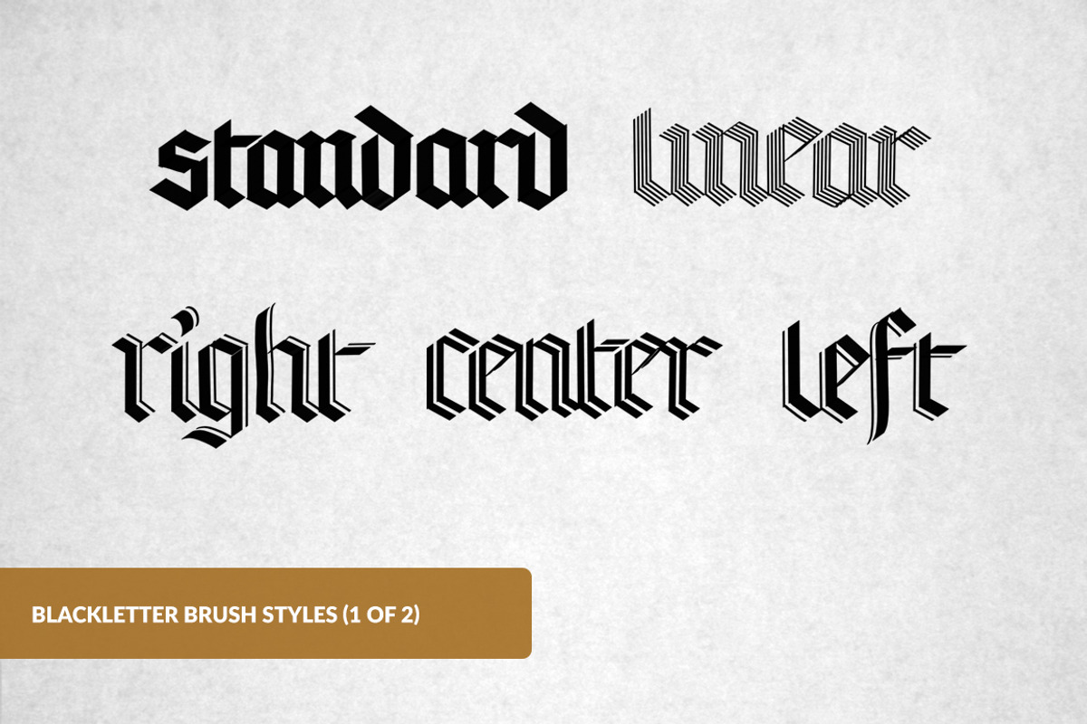Pro Blackletter Procreate Brushes, a Brush Add-On by Jake Rainis (Photo 2 of 7)