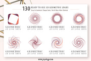 Geometric Logo Generator 3D Line Art, a Branding & Logo Template by joyologo (Thumbnail 4 of 24)