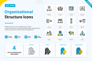 Organizational Structure Icons