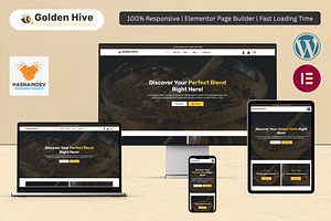 Honey, Herbal Tea & Coffee Store, a WordPress Template by HasnainDEV