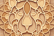 Tiger 3D Mandala - SVG cut file, an Object Graphic by Arshad Ali (Thumbnail 8 of 8)