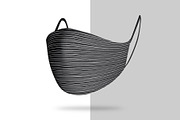 Face mask realistic mockup, a Mask Mockup by Radmila (Thumbnail 4 of 6)